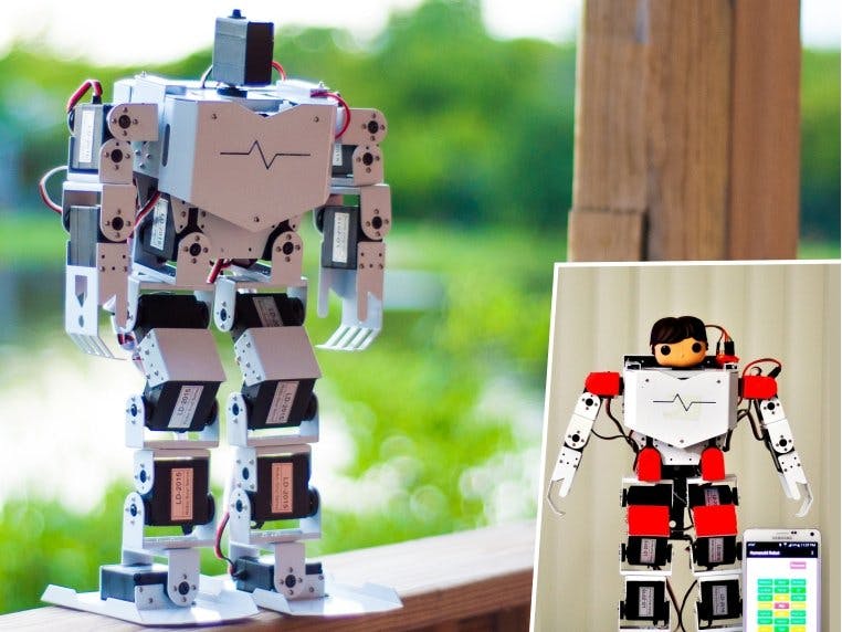 17DOF Biped Robotics Humanoid Robot & Servos & Controller Robo-Soul H3.0 DIY ZS